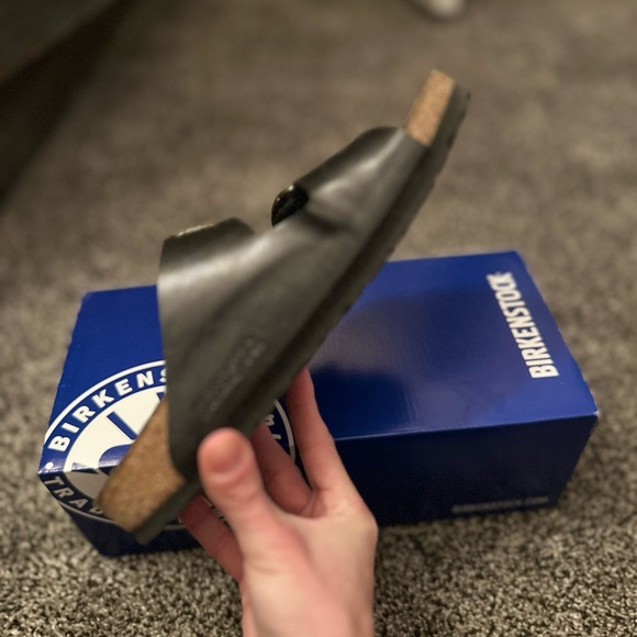 BIRKENSTOCK Arizona Big Buckle Slide Sandals in Black SIZE 7 - 7 1/2 (38) - Picture 11 of 13